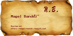 Magel Bandó névjegykártya